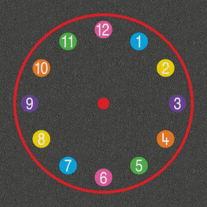 Circles Clock - Playground Markings Direct
