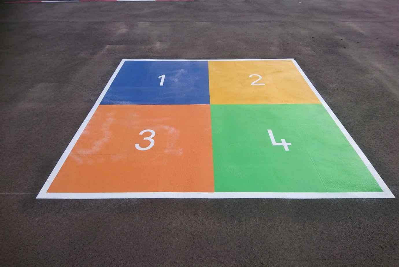 Four Square Playground Game Rules - EduMarking Playground Markings