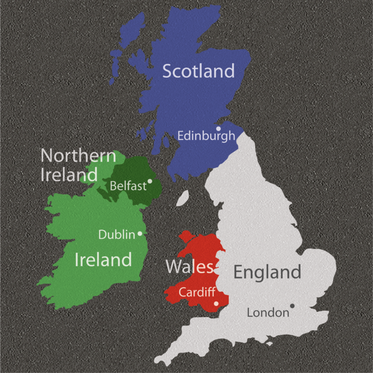 The British Isles Carte A Completer 6eme British Isles Map - Playground Markings Direct